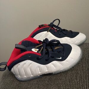 Nike Little Posite One "Obsidian/White/Red